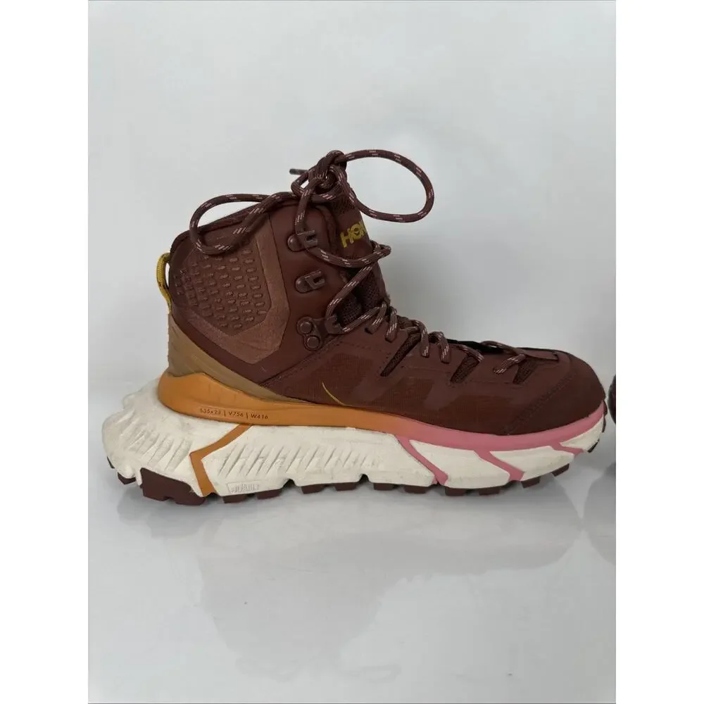 Hoka One One TENNINE Hike GTX Gore-Tex Cherry Mahogany Size 7B